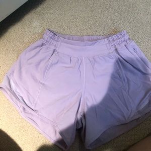 Purple/pink Lululemon shorts NEVER WORN size2 tall